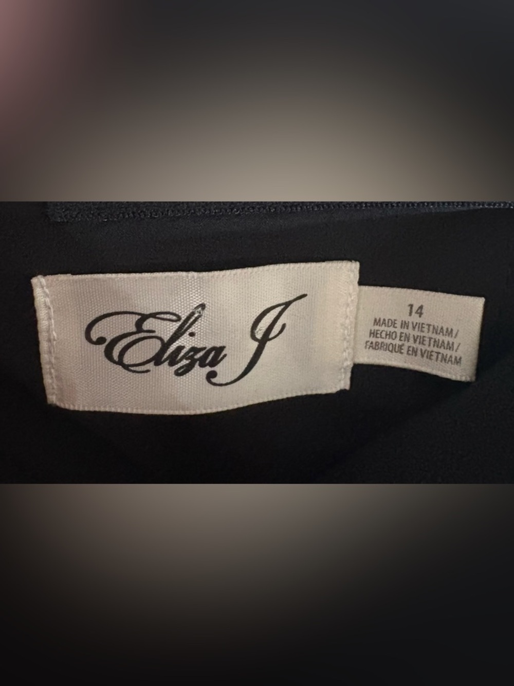 Eliza J. Strapless Black Jumpsuit with Waist Sash - Picture 4 of 5